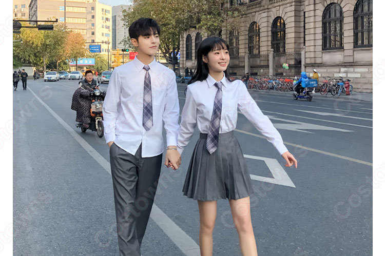 学校制服 コスプレ衣装 日本韓国風学生制服 学園祭 文化祭 体育祭 コスチューム ユニフォーム 男女セット 4