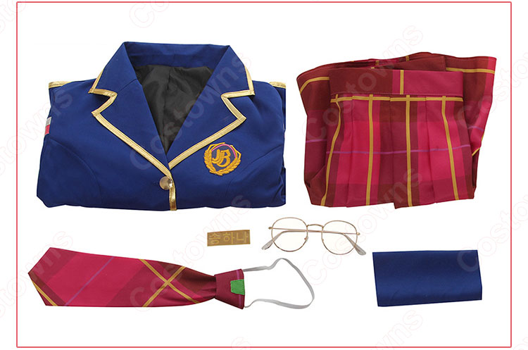 ディーバー（D.Va）　コスプレ衣装　【オーバーウォッチ】　ハナ・ソング　記念スキン　アカデミー　制服　学生服 8