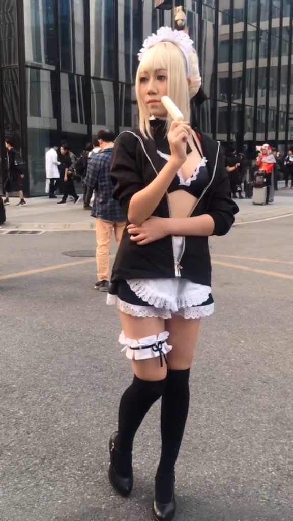 コスプレ メイド服 セクシーなコスプレ衣装 レディース カチューシャ ブラジャー ミニスカート | コスプレ衣装 | Costowns.com