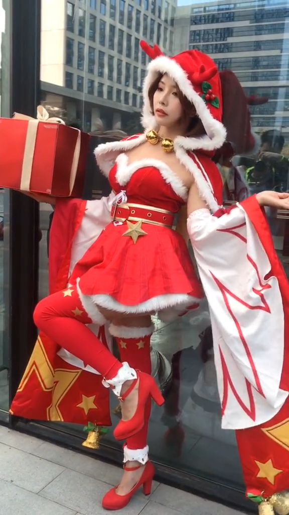 王者の栄光 貂蝉 コスプレ衣装 | クリスマス コスチューム コスプレ かわいい 赤い帽子 衣装 仮装 ハロウィーン 1