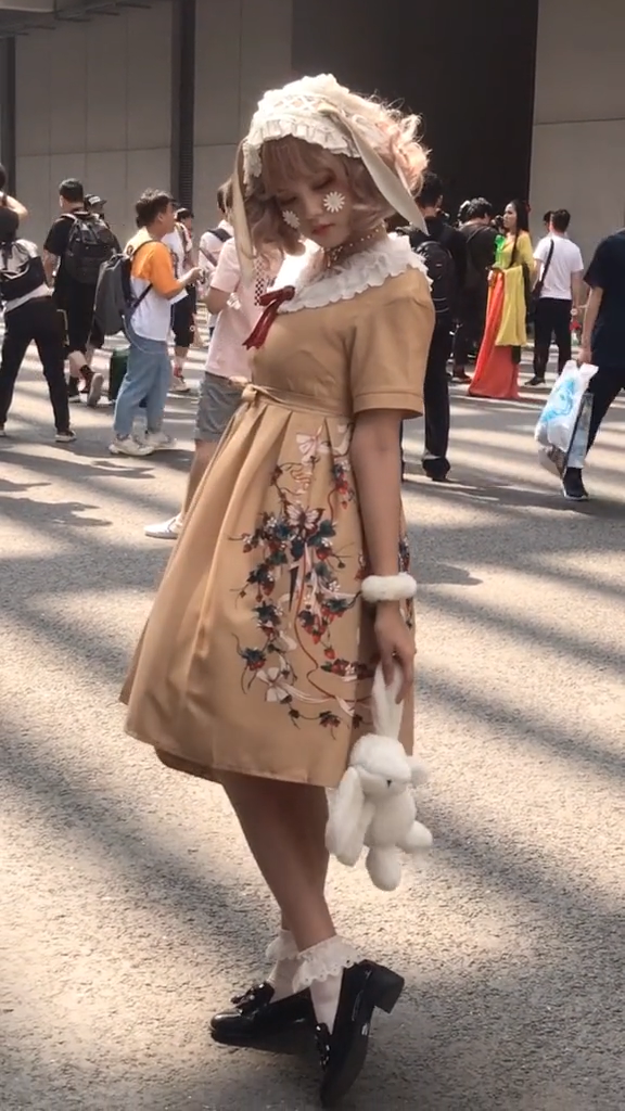 ロリータ　コスプレ衣装　ロリータ服　女性の古典的なロリータ 可愛い　ドレスロリ服　腕飾り ソックス　ヘッドバンド 5
