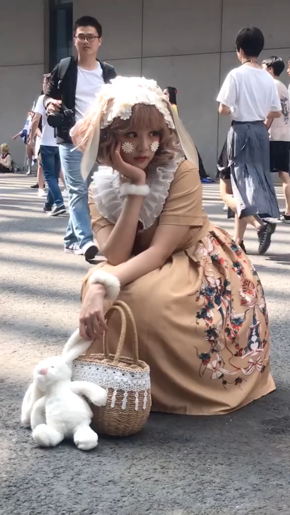 ロリータ　コスプレ衣装　ロリータ服　女性の古典的なロリータ 可愛い　ドレスロリ服　腕飾り ソックス　ヘッドバンド 0