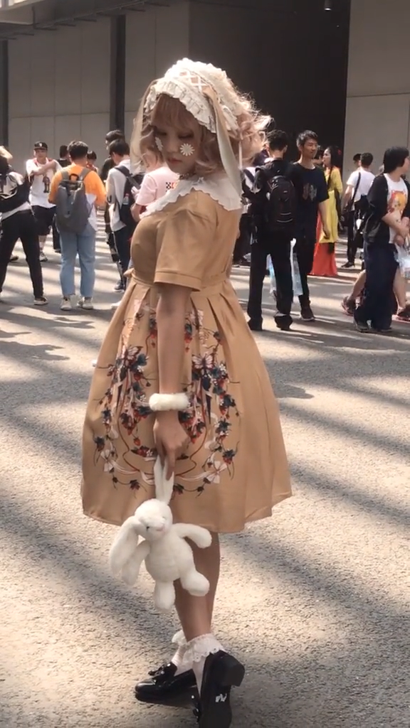 ロリータ　コスプレ衣装　ロリータ服　女性の古典的なロリータ 可愛い　ドレスロリ服　腕飾り ソックス　ヘッドバンド 4