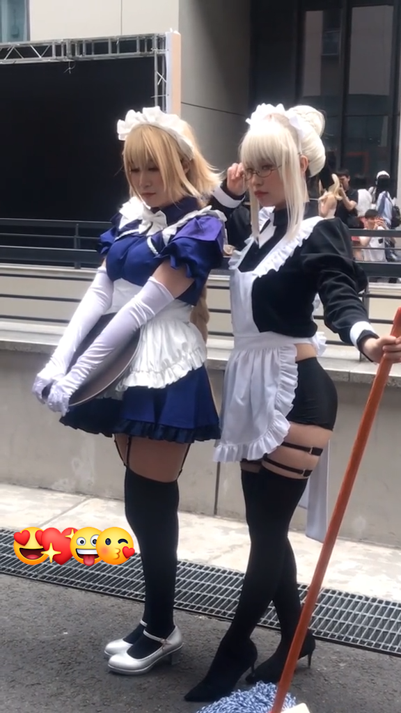 メイド コスプレ衣装 メイド服 蝶結び ネクタイ カチューシャ エプロン 手袋 ストッキング ハイヒール 1