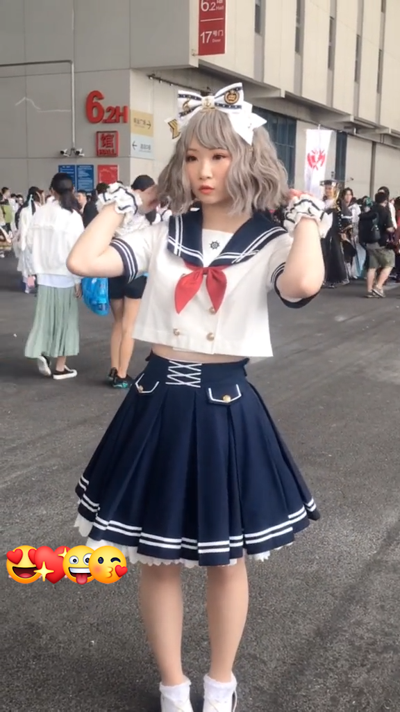 セーラー服 コスプレ衣装 清純な 青春時代 制服 トップス スカート ネクタイ 腕飾り ヘッドバンド 1