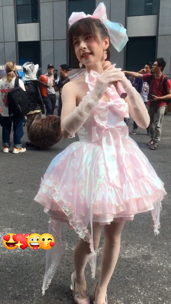 ロリータ コスプレ衣装 ロリータ服 中国風 フレッシュ 可愛い ワンピース 帯 ヘッドバンド イヤリング 装備 4