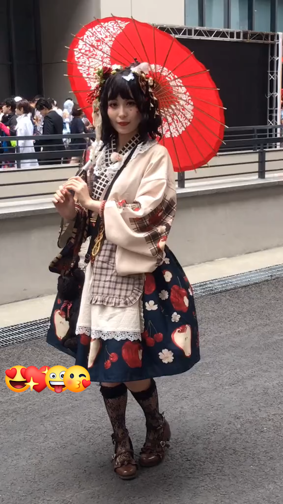 ロリータ コスプレ衣装 かわいい日本式のロリータ服 イストッキング ヘアバンド 0