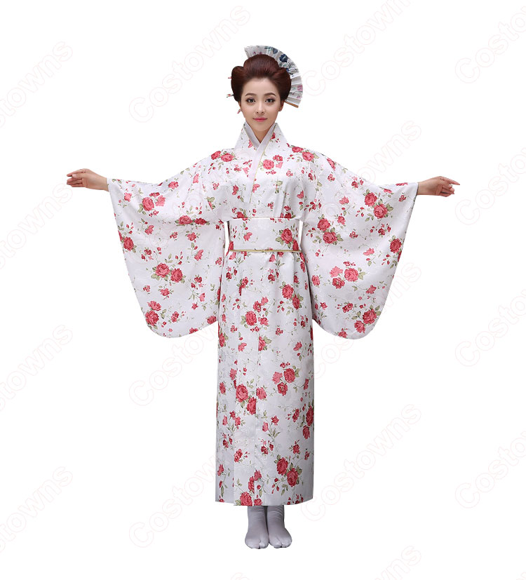 女性浴衣　和服　着物　日本伝統服　舞台衣装　コスプレ衣装　コスチューム　写真撮影　演出服 5