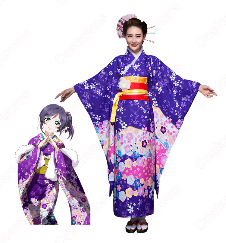 園田海未 絢瀬絵里 コスプレ衣装 ラブライブ! 和服 着物 演出服 コスチューム 日本伝統衣装 6