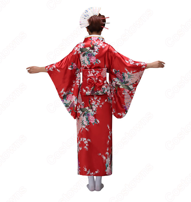 女性浴衣　和服　着物　日本伝統服　舞台衣装　コスプレ衣装　コスチューム　写真撮影　演出服 12