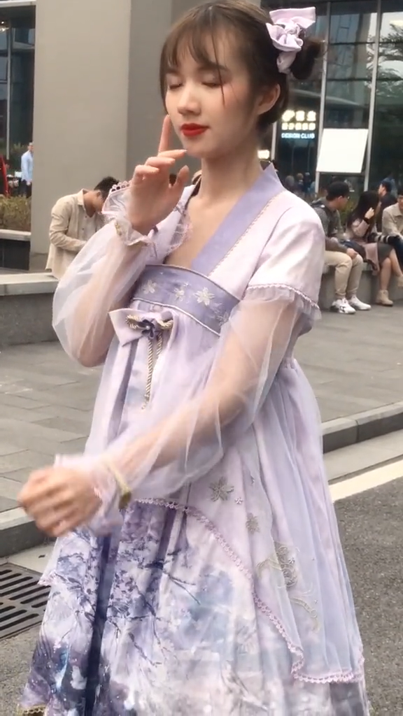 lolita ロリータ服 ichigomikou草叔 夜樱水灯 中華風 パープル 少女風 ロリータ服 ワンピース セット 4