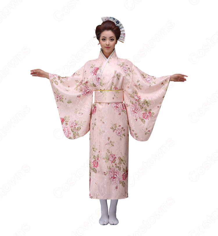 女性浴衣　和服　着物　日本伝統服　舞台衣装　コスプレ衣装　コスチューム　写真撮影　演出服 2