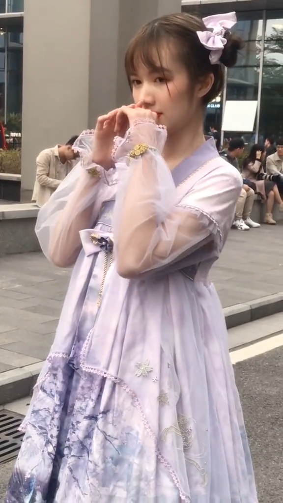 lolita ロリータ服 ichigomikou草叔 夜樱水灯 中華風 パープル 少女風 ロリータ服 ワンピース セット 3
