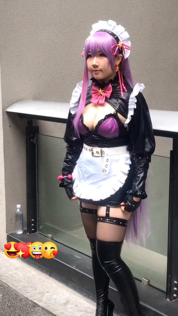 メイド服  コスプレ衣装  胸空き かわいい 仮装 可愛い プレゼント 1