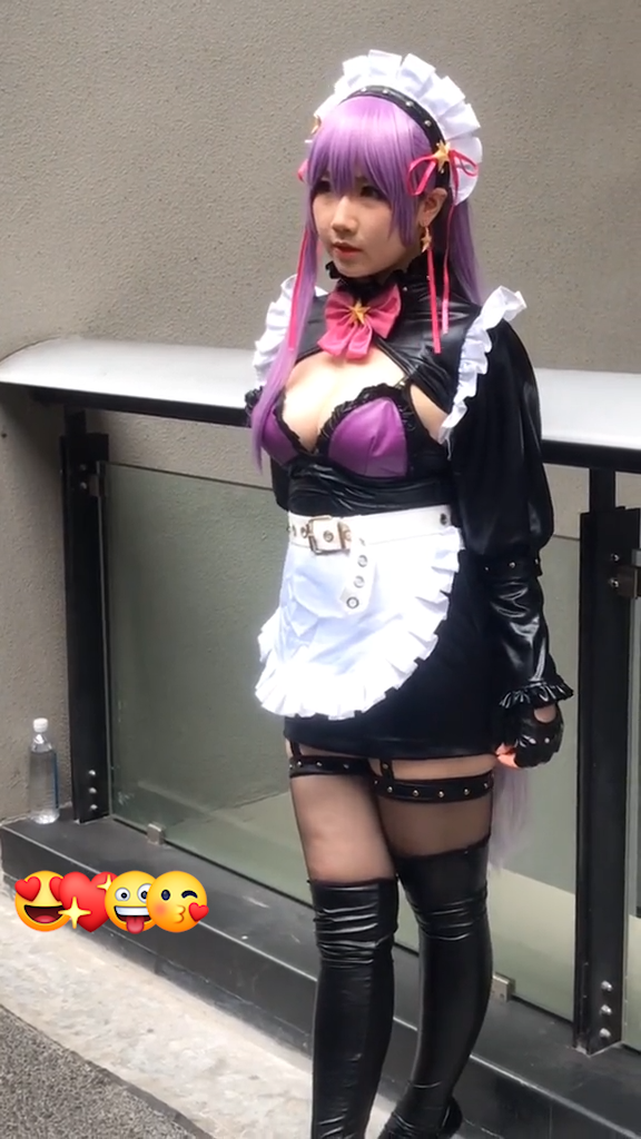 メイド服  コスプレ衣装  胸空き かわいい 仮装 可愛い プレゼント 2