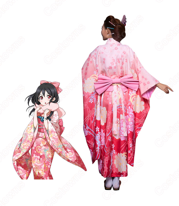 園田海未 絢瀬絵里 コスプレ衣装 ラブライブ! 和服 着物 演出服 コスチューム 日本伝統衣装 5