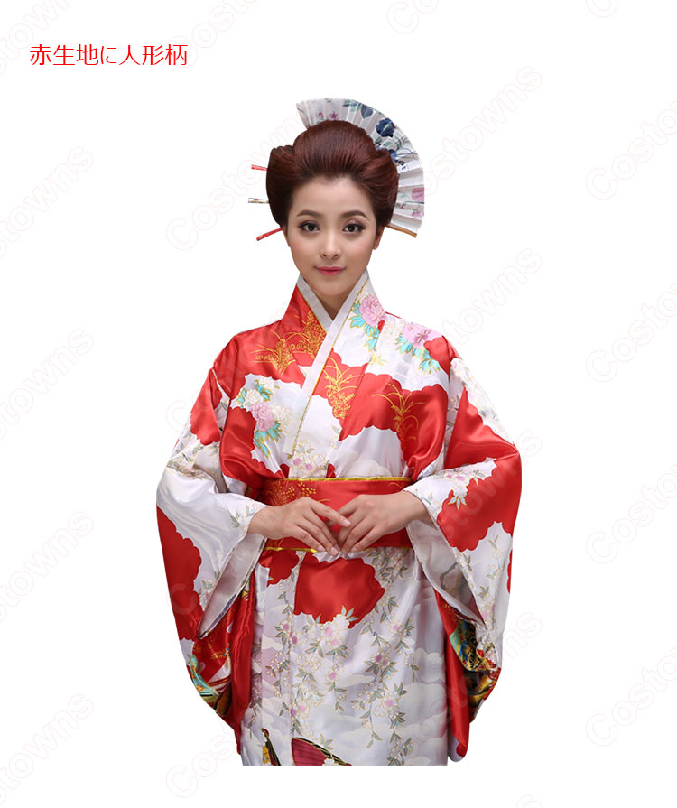 女性浴衣　和服　着物　日本伝統服　舞台衣装　コスプレ衣装　コスチューム　写真撮影　演出服 9