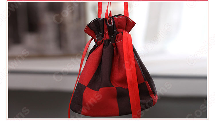 女性浴衣　和服　着物　日本伝統服　舞台衣装　コスプレ衣装　コスチューム　写真撮影　演出服　チェック柄　市松文様柄 8