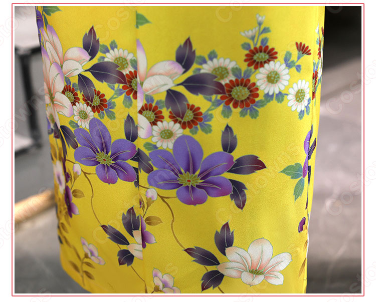 女性浴衣 和服 着物 日本伝統服 舞台衣装 コスプレ衣装 コスチューム 写真撮影 演出服 改良タイプ 7