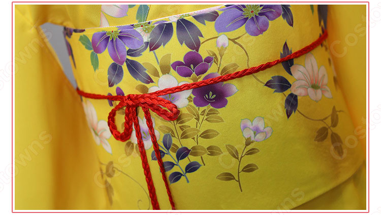 女性浴衣 和服 着物 日本伝統服 舞台衣装 コスプレ衣装 コスチューム 写真撮影 演出服 改良タイプ 6