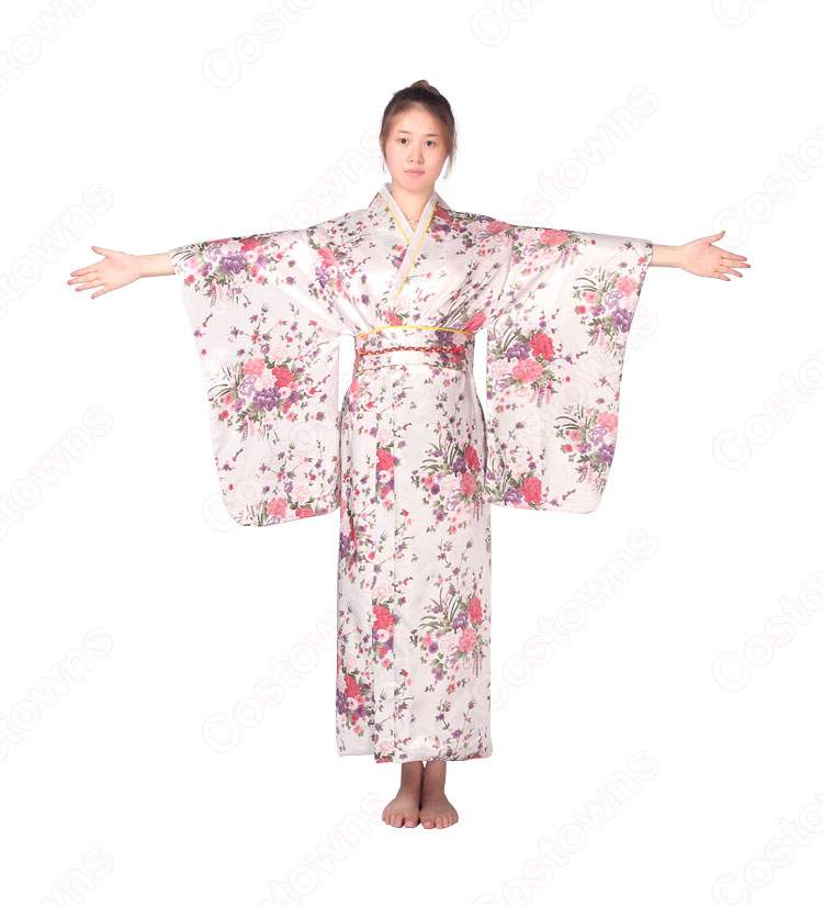 女性浴衣 和服 着物 日本伝統服 舞台衣装 コスプレ衣装 コスチューム 写真撮影 演出服 花柄 3