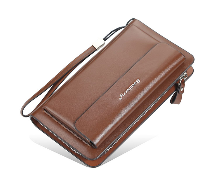 Whatnaミニセカンドバッグ メンズ バッグ 12枚カード収納 小さめ クラッチバッグ 長財布 革 手持ちバッグ メンズ ポーチ 男性用 紳士用 結婚式 冠婚葬祭 黒 ブラウン Costowns