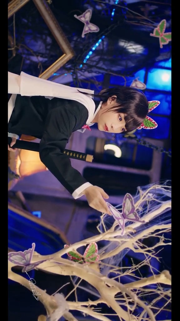 cosplay 【鬼滅の刃】栗花落 カナヲ(つゆり かなを)アニメ コスプレ衣装 4