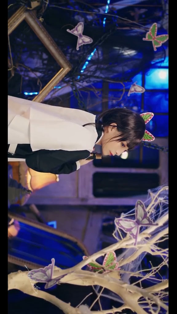 cosplay 【鬼滅の刃】栗花落 カナヲ(つゆり かなを)アニメ コスプレ衣装 2