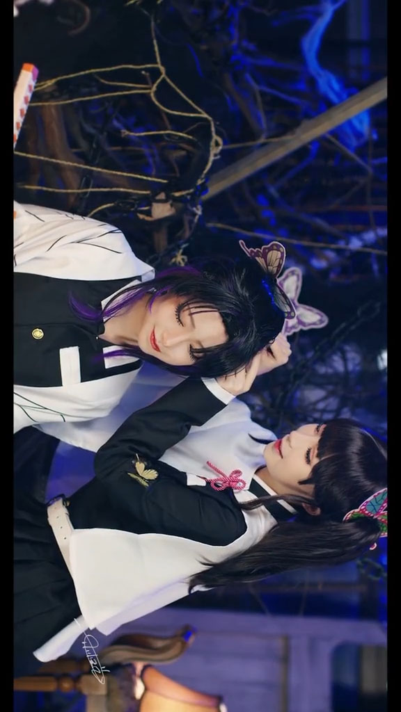 cosplay 【鬼滅の刃】栗花落 カナヲ(つゆり かなを)アニメ コスプレ衣装 5