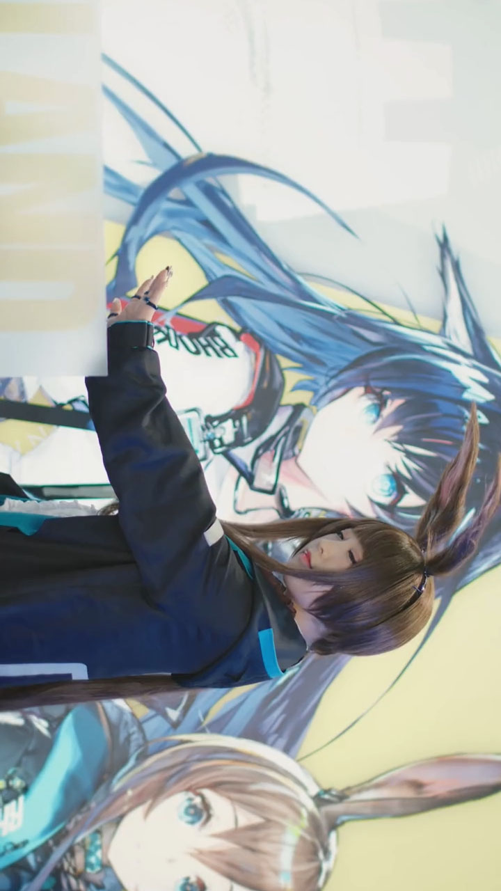 アークナイツ 明日方舟 コスプレ 阿米娅 アーミヤ ゲーム コスチューム 3点フルセット。-3