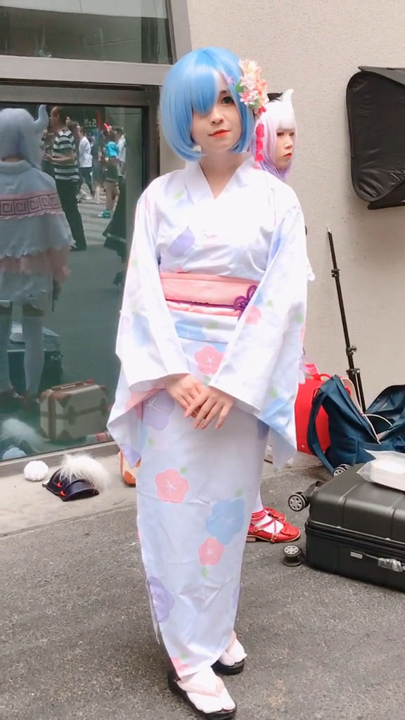 R⑤3 レディース アム レム リゼロ 豪華 高級 着物 浴衣 コスプレ 白 R⑤3 レディース アム レム リゼロ 豪華 高級 着物 浴衣 コスプレ 白