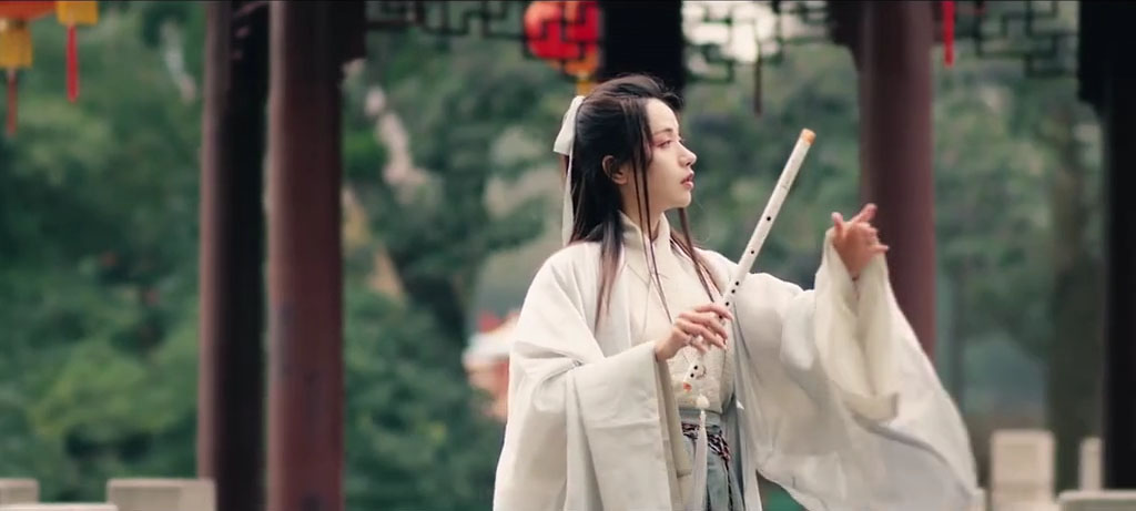 中華コスプレ衣装 オリジナル漢服登場　あっさり上質中国伝統古代衣装　古典漢服　五点セット-7