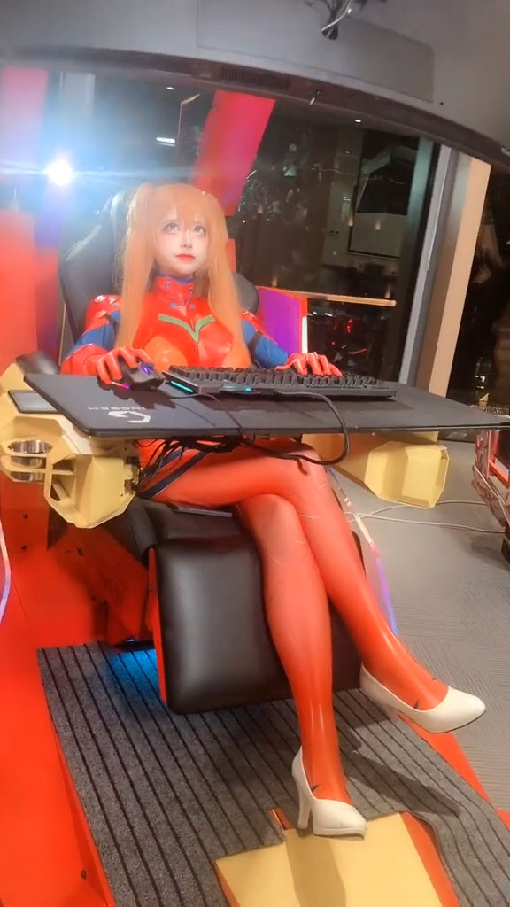 cosplay「EVA」惣流・アスカ・ラングレー 赤 ゲーム アニメ コスプレ服 セット-7