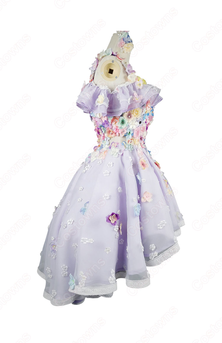 渡辺麻友　「AKB48第8回選抜総選挙」　「高橋みなみ卒業コンサート」　演出服　ライブ衣装　コスプレ衣装　アイドル衣装　紫ワンピース-4