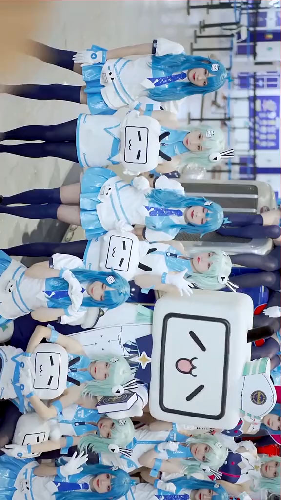 bilibili ビリビリ bilibili娘 変装 人気 コスチューム コスプレ衣装 女性-1