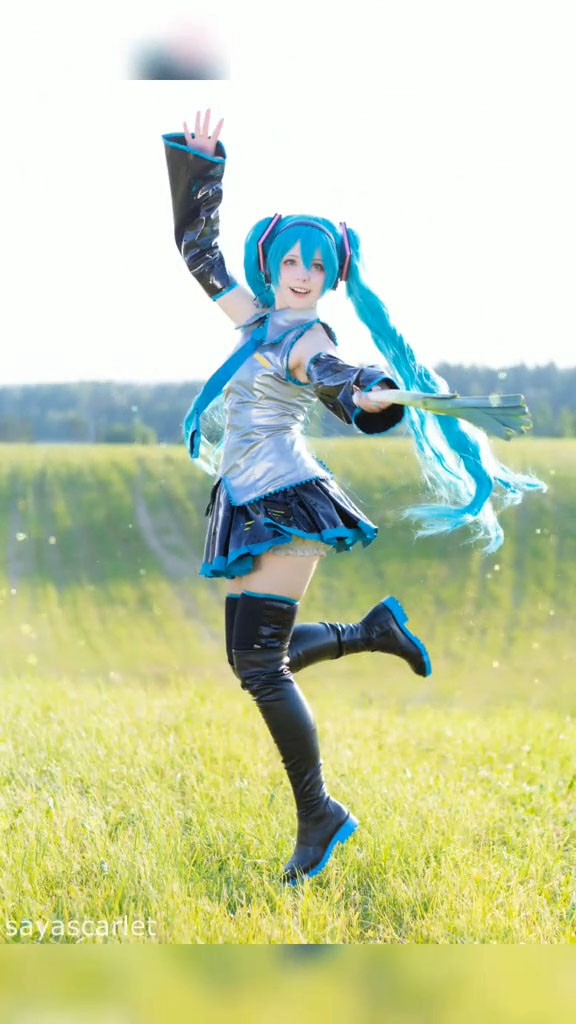 cospalay 初音 ミク  Hatsune Miku 人気 ドレス コスプレ衣装 セット-7