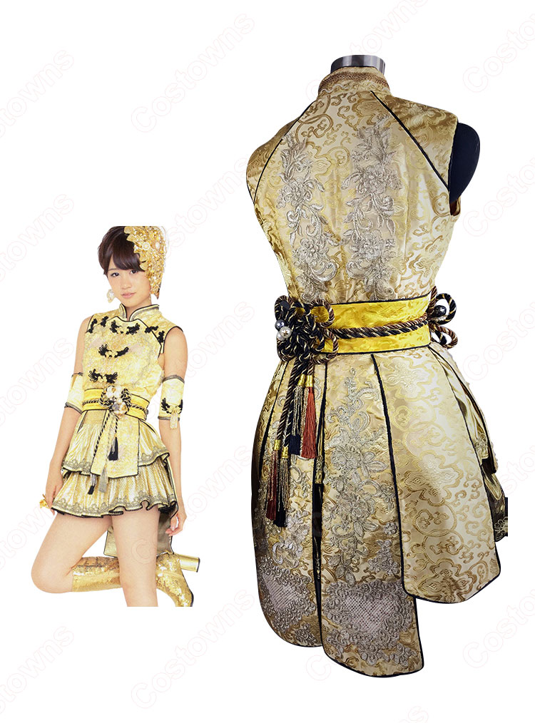 AKB48 「フライングゲット」 演出服 ライブ衣装 コスプレ衣装 アイドル衣装-3