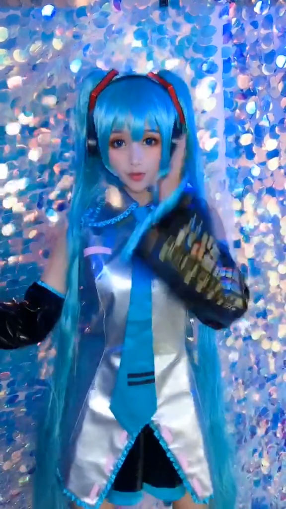 cospalay 初音 ミク  Hatsune Miku 人気 ドレス コスプレ衣装 セット-2
