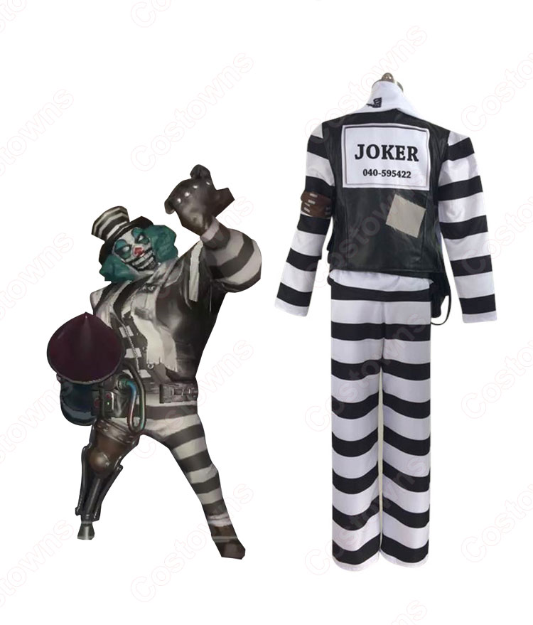 アイデンティティV  道化師 ジョーカー コスプレ衣装  【IdentityV 第五人格】 cosplay 囚人 初期衣装 スキン-5