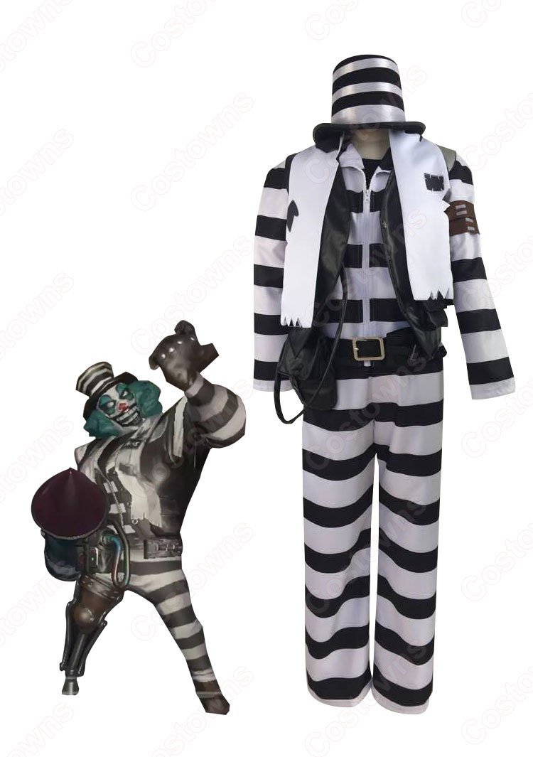 アイデンティティv 道化師 ジョーカー コスプレ衣装 Identityv 第五人格 Cosplay 囚人 初期衣装 スキン Costowns アイデンティティv 道化師 ジョーカー コスプレ衣装 Identityv 第五人格 Cosplay 囚人 初期衣装 スキン Costowns