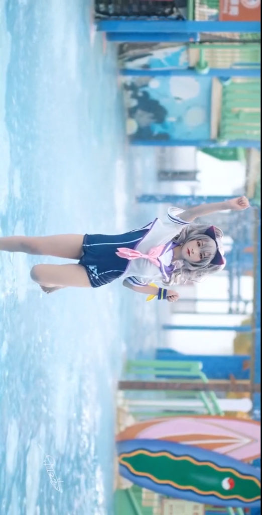 コスプレ 水着『崩壊3rd』 Bronya Zaychik 可愛い セクシーな ゲーム コスプレ衣装 水着-7