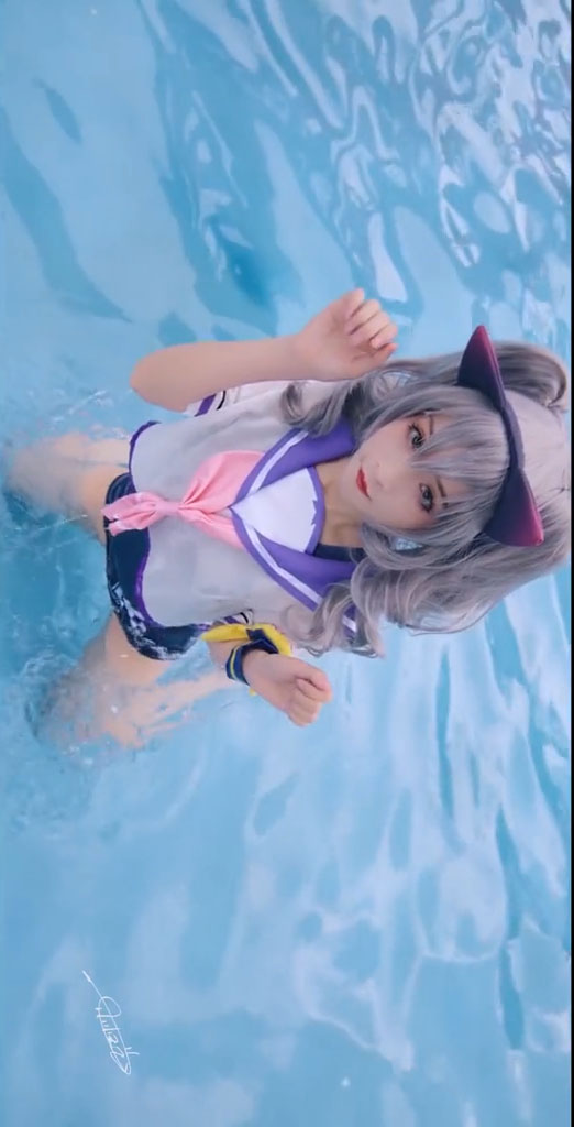 コスプレ 水着『崩壊3rd』 Bronya Zaychik 可愛い セクシーな ゲーム コスプレ衣装 水着-5