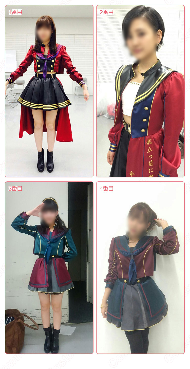 HKT48 6TH シングル 「しぇからしか!」 演出服 ライブ衣装 コスプレ衣装 アイドル衣装 制服 MV衣装 全員衣装オーダーメイド可能-1