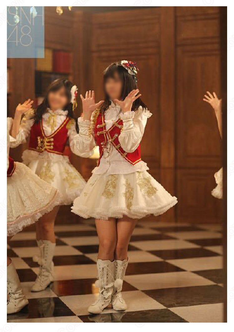 SNH48 打歌服 MV演出服 コスプレ衣装 アイドル衣装 白スカート オーダメイド可 Costowns