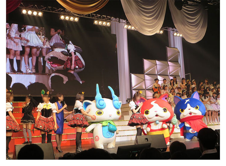 AKB48 ニャーKB48 妖怪ウォッチ 演出服 ライブ衣装 コスプレ衣装 アイドル衣装 制服-1