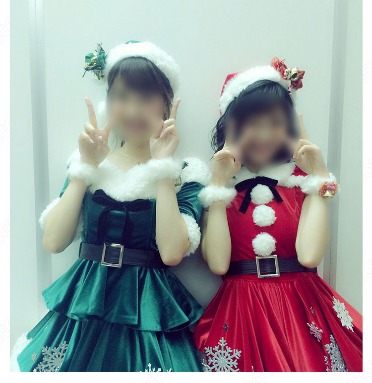 AKB48 2015FNS歌謡祭 飛天 「赤鼻のトナカイ」 クリスマス サンタ衣装 コスプレ衣装 アイドル衣装-4