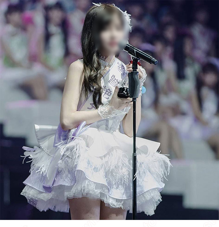 SNH48 第3回選抜総選挙 じゅー・じんいー ステージ衣装 演出服 ライブ衣装 コスプレ衣装 アイドル衣装 Nチーム衣装-1