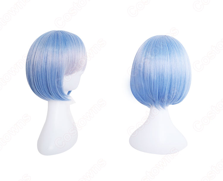レム(リゼロ) コスプレウィッグ 『Re:ゼロから始める異世界生活』の登場人物のコスプレウィッグ-3