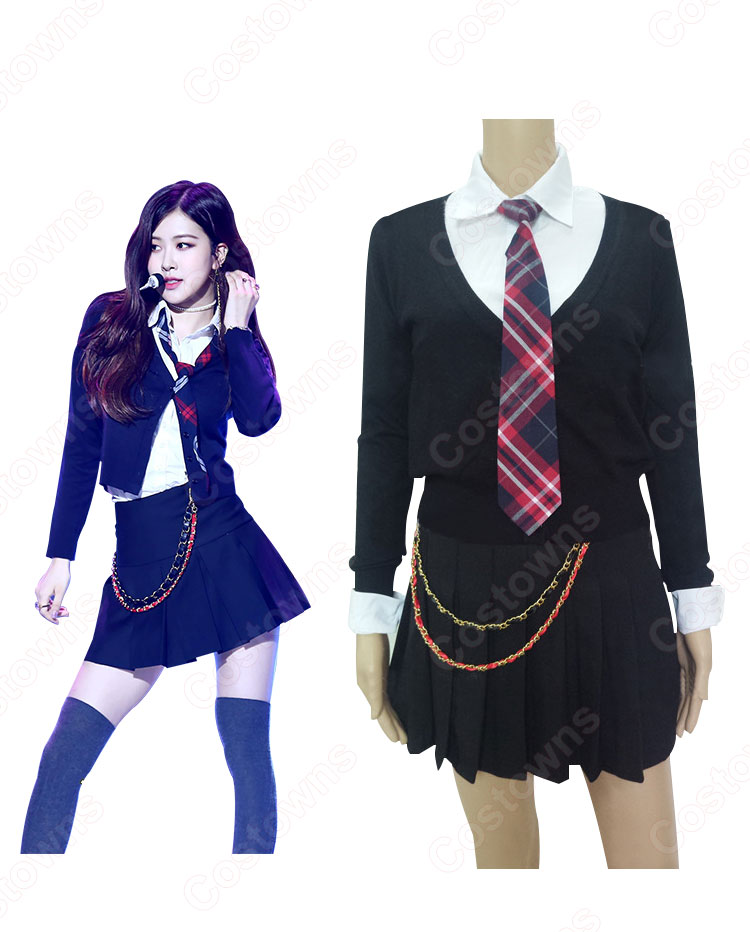 BLACKPINK(ブルピン) ロゼ パク・チェヨン 衣装 通販 「AS IF IT'S YOUR LAST」 MVダンス服 ステージ服 アイドル制服-7