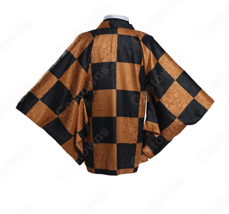 竈門炭十郎 (かまどたんじゅうろう) 羽織 コスプレ衣装 『鬼滅の刃』の登場人物の仮装 コスチューム-3